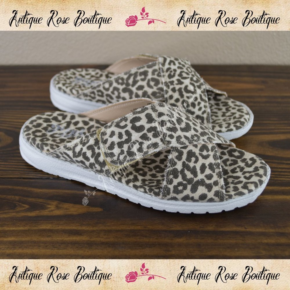 🌹 Very G Gypsy Jazz Cream Leopard Ocean Sandals